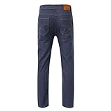 Generisch Jeanshose Herren Slim Fit,Herren Jeans Stretch, Denimhose Vintage Stretchjeans Gerade Bein Freizeithose Einfarbig Stoffhose Leichter Arbeitshosen Klassischer Basic Schlupfhose Für Männer