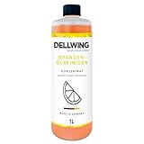Dellwing Orangenölreiniger Konzentrat 1 l, Universal Orangenreiniger, Orangenöl Reiniger hochkonzentriert, Reinigungsmittel für Küche, Boden, Made in Germany