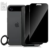 TUTUO Sichtschutz Schutzfolie für iPhone 17 Air für Panzerglas, [2+1 Stück] Anti Spy Panzer Schutz Glas + Kameraschutz, 9H Härte Anti-Kratze