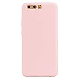 cuzz Huawei P10 Hülle Case Silikon Schutzhülle Handyhülle,Outdoor Stoßfest Schutzhülle Schmaler Telefonschutz,Staub und Scratch-Stoßfest-Pink