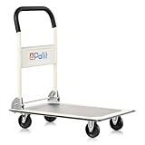 Pallit Carry Transportwagen klappbar 150kg Rollwagen mit Anti-Rutsch-Beschichtung Lenkbarer Plattformwagen Transporthilfe Handwagen