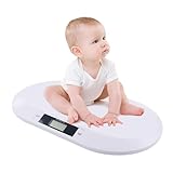 Babywaage, digital, mit LCD-Anzeige, Tierwaage, multifunktional, tragbar, geeignet zum Wiegen von Gegenständen unter 20 kg, geeignet zum Wiegen von Babys, Kaninchen, Katzen, Hunden usw