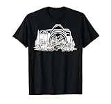 Vintage Fotograf Outdoor Moutain Kamera Fotografie T-Shirt