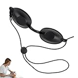 YUGUOLAN Solarium Brille, Schutzbrille Rotlichtlampe, Rotlicht Brille Augen, UV Schutzbrille, UV Brille, Für Therapie Solariumbrille Augenschutz,Solarium Brille UV Schutz(Schwarz)