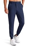 Libin Herren Golfhose Stretch Slim Fit Golf Jogginghose Anzughose Sporthose Lang Jogger Pants Chino Stoffhose mit Taschen, Marineblau XXL