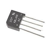 Alipis 10 Stück Teiliges Brückengleichrichter Einphasiger Vollwellen Gleichrichter Schwarz Kunststoff Metall Material Max Spitzenstrom für Elektronische Anwendungen