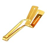 Zangenspatel Flipper Combo | Edelstahl doppelseitiger Spatel | Grillspatel, Fischwender, ergonomischer Griff, gebratene Fischklemme zum Braten und Wenden von Fisch