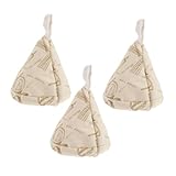 Mikinona 3 Stück Topfdeckel Schlüssel Topfknopf Kochgeschirrdeckel handhaben Pot Griff Ärmel drehknopf drehverschluss Deckelknaufhülsen Kochtopf Ärmel wärmeisolierte Ärmel Baumwolle Beige