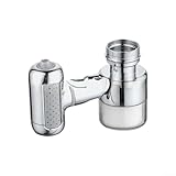 Bebykilemi Vier-Gang-Wasserhahn-Luftsprudler mit spritzwassergeschütztem, verlängertem Wasserauslauf für Waschbecken – Messing- und ABS-Konstruktion, kompatibel mit Standard (1 Stück)