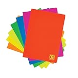 Blasetti One Color FLUO - A4-Heft, Maxi-Hefte mit Jolly Page, Packung mit 10 Stück, Papier 80g, einfarbiger Einband - Lineatur 0C