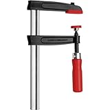 BESSEY Temperguss-Schraubzwinge TPN30S12BE, Spannweite 300 mm Ausladung 120 mm, Stabile Hohlprofilschiene mit Riffelung, Gewicht 1,58 Kg