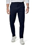 Elegancity Herren Chino Hose Casual Chinohose Baumwolle Freizeithose Arbeitshose Stretch Outdoorhose Pants Trousers Business Marineblau XL