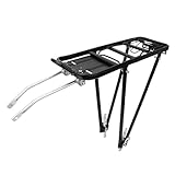 Verstellbarer Gepäckträger – 35 kg Fahrradgepäckträger, solide Lager, robuster Fahrradträger für Reisen, Touren, Pendeln, Outdoor-Abenteuer, einfache Installation, zuverlässiges Design