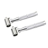 NUOBESTY Edelstahl Tapeten Andrückrolle mit Kugellager Langlebiges Druckwerkzeug für Wanddeko Geeignet für Dicke und Spezielle Tapeten Flexibler Nahtroller für Innenbereich