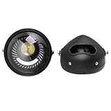 Universeller 6,5 -Zoll -Café -Rennfahrer -LED -Scheinwerfer -Scheinwerfer Ball für Motorräder kompatibel mit Hubern und Benutzerdefinierten Fahrrädern Schwarzer Vintage -Schutzlicht