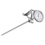 Honiwu Edelstahl Milch Thermometer, -10~110℃ Küchenthermometer, Thermometer Kochen, Thermometer Kochen Für Kaffee Käse Bbq Steak Essen Süßigkeiten (7.6in)