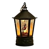 Halloween Decorative Light, Hand Lamp LED Electronic Festive Atmosphere Decoration Supplies Wind Lamp Candlestick Decoration for Indoor Outdoor Gardens Tree Halloween Bar Holiday Party (B, One Size)