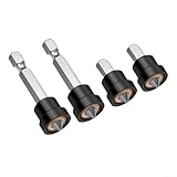 UTTASU Magnetische Gipskarton-Positionierungsschraubendreher-Bits Set Kreuzkopfbohrer für elektrische Handbohrmaschine Trockenbau Schrauben-Setter 4 Stück