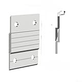 Yuanpgky Z Cleat Hangers Heavy Duty Aluminum Alloy Wall Mounting Brackets 36.3 kg Capacity Concealed Near Flush Design For Picture Frames Mirrors Headboards (30.5 cm)