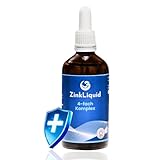 ZinkLiquid - 100ml Zink Tropfen hochdosiert. Geschmacksoptimierter Zink 4-fach Komplex mit optimaler Bioverfügbarkeit.