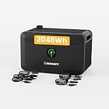 Powerness® Balkonkraftwerk Speicher Growatt NOAH 2000 Speicher 2048Wh mit 1800W PV-Eingangsleistung IP66 für Balkonkraftwerk (NOAH 2000 * 1)
