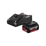 Bosch Professional 18V System Akku Starter-Set (1x GBA 18V 4.0Ah Akku + Schnellladegerät GAL 18V-40)