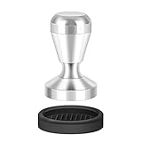Philorn Tamper, 51mm Kaffee Tamper aus Edelstahl, Espresso-Stampfer mit Silikonkissen, Kaffeemehlpresser für Zuhause und Büro