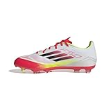 adidas Unisex F50 League Football Boots FG/MG Fußballschuhe, Cloud White/Core Black/Solar Yellow