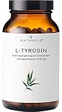 Naturkur® L-Tyrosin 500 mg - 240 Kapseln im Apothekerglas - Rein & vegan mit bester Bioverfügbarkeit in Handarbeit hergestellt in Unterfranken