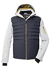killtec Herren Hybridjacke/Steppjacke mit abzipbarer Kapuze und Schneefang KSW 72 MN SKI JCKT, dunkel stahlblau, XL, 43435-000