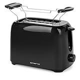 Emerio Toaster für 2 Toastscheiben mit herausnehmbarer Krümelschublade + Unterbrechungstaste + 6 einstellbare Bräunungsstufen + Brötchenaufsatz + Kabelaufwicklung | BPA frei | 700W | TO-128676.3