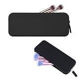 Make Up Tasche Silikon, Reise-Essentials Make-up Pinselhalter, 20x8x2,5 cm Kosmetiktasche wasserdicht Schminke Pinsel Tasche, Makeup Pinsel Organizer für Frauen Mädchen