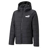 PUMA Jungen ESS Hooded Padded Jacket Wattierte Jacke, Schwarz, 152
