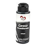 Ideen mit Herz Gesso | Premium-Grundierung für Acryl- & Ölfarben | stark deckend | 120 ml (schwarz)