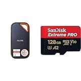 SanDisk Extreme PRO Portable SSD Externe SSD 1 TB & Extreme PRO microSDXC UHS-I Speicherkarte 128 GB + Adapter & RescuePRO Deluxe