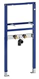Geberit Vorwandelement Duofix, 111430001, Trockenbauelement für Waschtisch, höhen- oder tiefenverstellbare Armaturenanschlussplatte, 65191 2