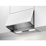 AEG DEB1621S Dunstabzugshaube (Einbau) / klappbar mit 3 Leistungsstufen / 59,8 cm Einbau Dunstabzugshaube / Vlies-Fettfilter / LED-Beleuchtung / 66,1 kWh pro Jahr / grau