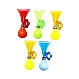 TOBBOMEY 5 Stück Teiliges Fahrradhupe Laute Air Horn Fahrradklingel Robust Wetterfest Einfache Montage Passend für Lenker Sicherheitsstark für Fahrrad und Roller Zufällige