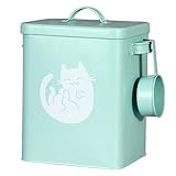 HEMOTON 1 Satz Eimer für Tierfutter Multifunktionaler Eimer für Katzensnacks Tierfutterbehälter groß Katzensnackeimer für den Haushalt täglicher Katzensnack-Eimer Eisen Hellgrün