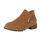 Western Rodeo Cowboystiefel, minimalistisch, seitlicher Reißverschluss, Stiefeletten für Damen, Stiefeletten, kurze Stiefel, einzelne Schuhe für Damen, Freizeitschuhe, Gummi-Regenstiefel für Damen,