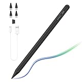 TiMOVO Stylus Stift für Touchscreens, Hohe Empfindlichkeit & Feine Spitze Stylus Pencil Kompatibel mit Apple iPad/Pro/Air/Mini/iPhone/Android Handys/Tablets, Universal für iOS & Android, Schwarz