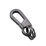 Karabiner Schlüsselanhänger, Auto Karabiner Schlüsselring, Schnellverschluss Schlüsselbund Schlüssel Organizer, Schwerlast Schlüsselorganzizer Schwarz