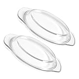 Ciieeo 2 Stück Glasdeckel für Mikrowelle Spritzschutzabdeckung für die Mikrowelle Mikrowellen -Splatter -Proof -Deckel Abdeckung für Mikrowellenspritzer Transparent
