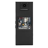 Dpofirs Körperkamera, 180 ° Rotationslinsen -Fahrradkamera mit Bildschirm, Tragbares, Abgenutztes Bodycam, Nachtsicht, 32 GB Speicher, Tragbarer Kleiner Persönlicher Camcorder