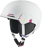 Alpina Unisex Jugend BRIX JR Skihelm, White-Graphic matt, 51-55