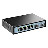 SODOLA 6 Port 2.5G Easy Web Managed Switch, 4 x 2.5G Base-T Ports, 2 x 10G SFP+,Statische Aggregation/QoS/VLAN/IGMP, 2.5gbit LAN Netzwerk Switch