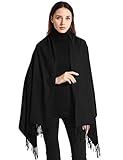 Arctic Penguin Pashmina Schal Kaschmir Stolen Damen Schultertuch für Frauen Hochzeit Kaschmirschal Herren Umschlagtuch Winter/ (Schwarz)