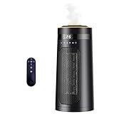 WRQIOO Energiesparender Heizlüfter mit Luftbefeuchter, 1500W Elektrische Heizlüfter, 3 Modus Keramik Heizlüfter, 180°Oszillation, Fernbedienung, Timer, für Büro,Wohnzimmer,Schlafzimmer