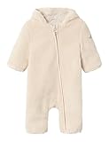 NAME IT Unisex Baby Nbnmayan Teddy Suit1 Schneeanzug, Whitecap Gray, 50-56