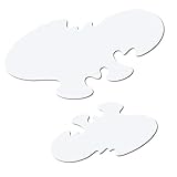 Herterich Products Airbrush Schablonen Set | für Feuer und Flammen 2-teilig | Flames Stencil Vorlage | Lasergeschnittene Präzision | Wiederverwendbar und Lösemittelresistent | 30x20cm